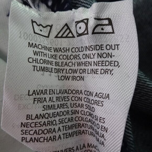 Lee Union-Alls Coverall Jumpsuit Women's Size XS Blue Metallic Pinstripe - Picture 12 of 12